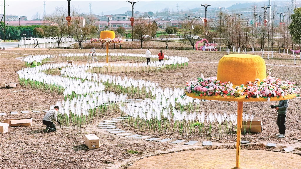 春節(jié)亮化工程——蘆葦燈